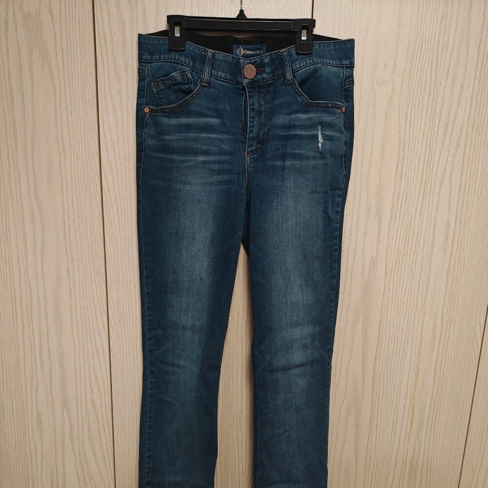 Democracy Ab Solution Technology High Rise Distressed Bootcut Jean Sz 8
